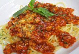 สปาเก็ตตี้ซอสแดงหมู