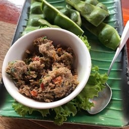 น้ำพริกแมงดาสะตอเผา