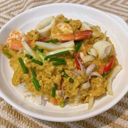 ข้าวไข่ข้น((ผงกะหรี่))ทะเล