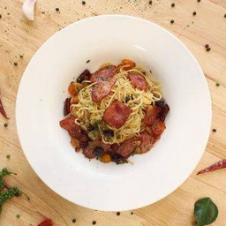 สปาเก็ตตี้ พริกแห้งเบค่อน