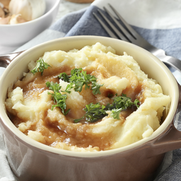 MASHED POTATO WITH GRAVY SAUCE