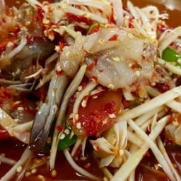 ส้มตำ ปลาร้ากุ้งสด