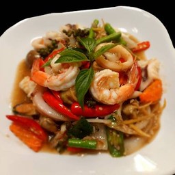 ผัดฉ่า กับข้าว