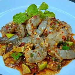 ลาบกุ้งสด