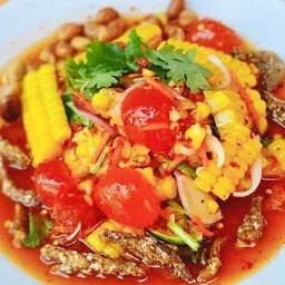 ยำข้าวโพดไข่แดงเค็ม