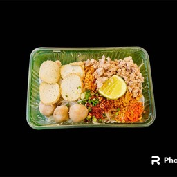 ก๋วยเตี๋ยวต้มยำแห้ง (เส้นเล็ก)