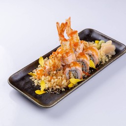 แซลมอน และ กุ้งเทมปูระ โรล