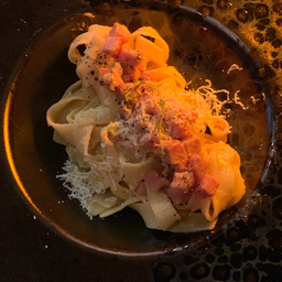 Fettuccine carbonara Bacon