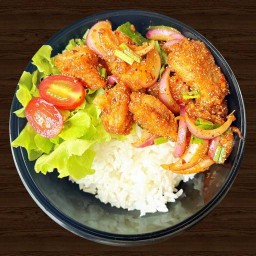 ข้าวไก่ทอดจอมพลัง/ของทานเล่น