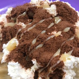 ครีมสดนม+กล้วย+ผงโอวัลติน