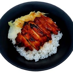 ข้าวไก่ย่างถ่าน