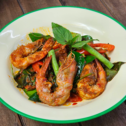 ผัดพริกแกงกุ้ง
