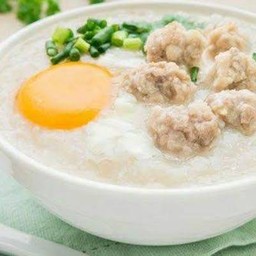 โจ๊กหมู + ไข่