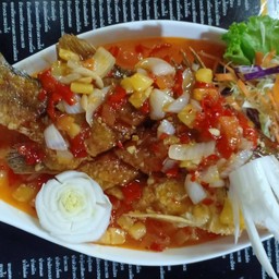 ปลากะพงสามรสครึ่งตัว