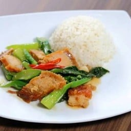 ก๋วยเตี๋ยวเรือ กะเพลาไข่ข้นบางนะมาด