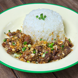 ข้าวเป็ดทอดกระเทียม