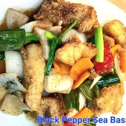 ปลากะพงพริกไทยดำ