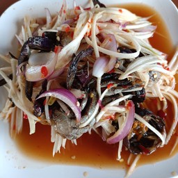 ยำมะม่วงปูจืด