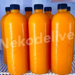 น้ำส้มคั้นสด 100%( 3 ขวด ) ปริมาณ 1000 ml.