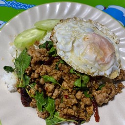 กระเพราไออ้วนxไอเxี้ย(สูตรพริกแห้ง)