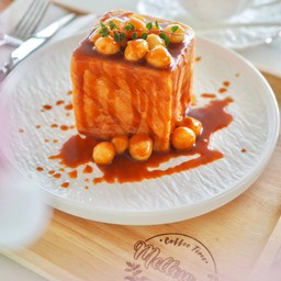 Caramel Macadamia Cube Croissants