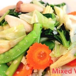 ผัดผักรวมน้ำมันหอย