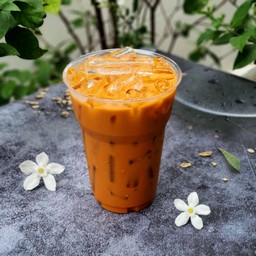 ชาไทยเย็น แก้ว 16 oz (น้ำแข็งหลอดเล็ก)