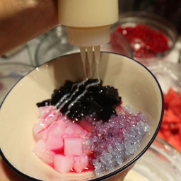 วุ้นมะพร้าว เฉาก๊วย บุกอัญชัน น้ำแดง