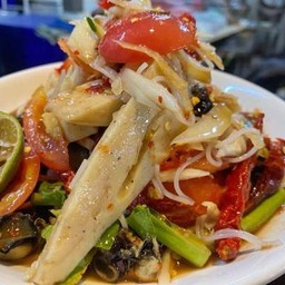 ตำซั่วหมูยอ หอยเชอรี่