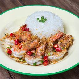 ข้าวกุ้งพริกเกลือ