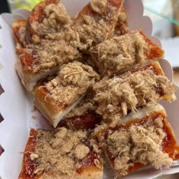 ปังปิ้งพริกเผา+หมูหยอง 2 แผ่น (ปังธรรมดา)