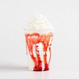 Milky Strawberry Sauce frappe
