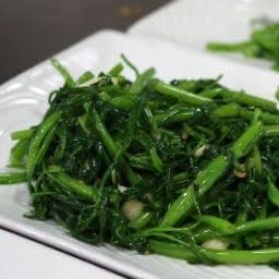 ผักบุ้งลวก