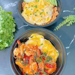 ข้าวกระเพราไข่ข้น