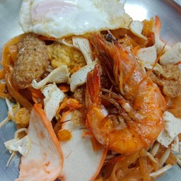 ผัดไทยหมูหมัก+กุ้งสด
