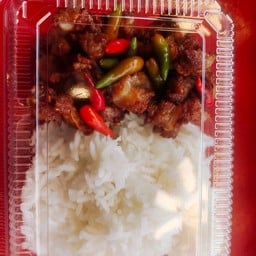 หมูทอด ไก่ทอด พริกสดตลาดปากซอย