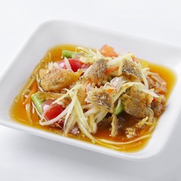 ตำปลาสลิดทอดกรอบ