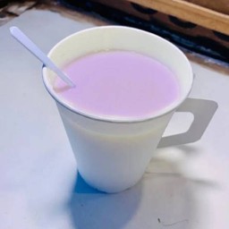 [D3] นมสดเผือกร้อน (เสริฟแบบถุงนะคะ)