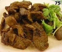 ไส้หมูพะโล้ทอด