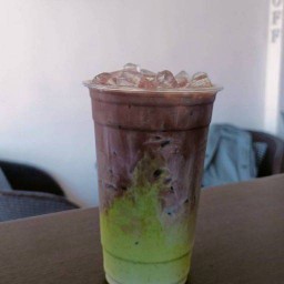 เขียวช็อคเย็น(ชาเขียว+โกโก้)