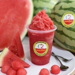 แตงโม(สีแดง)ปั่นไร้น้ำแข็ง