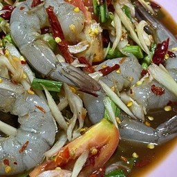 ตำกุุ้งสด