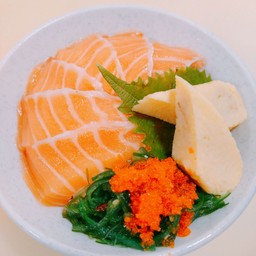 salmon rice bowl