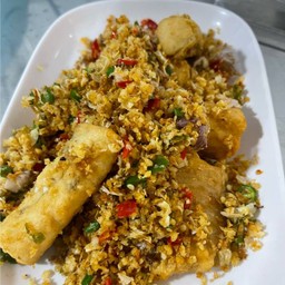 ปลากะพงผัดพริกเกลือ S