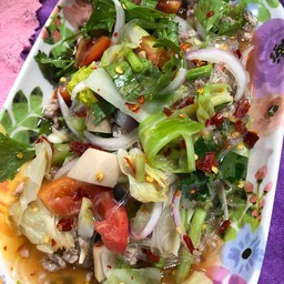 ยำวุ้นเส้นหมูสับ