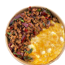 ผัดกระเพราหมูสับไข่ข้น