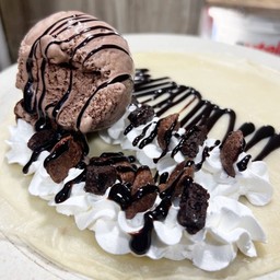 เครปเย็น บราวนี่+โกโก้ครั้ช+ไอศครีม