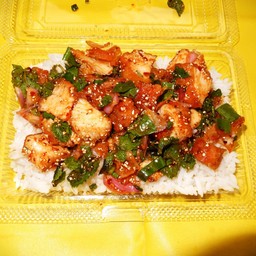 ข้าวยำไก่ทอด