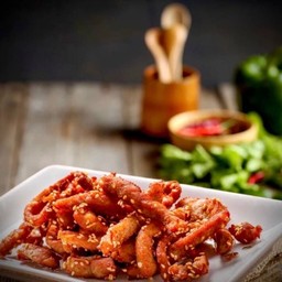 หมูแดดเดียวทอด