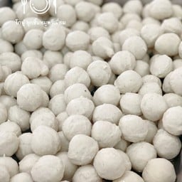 ลูกชิ้นหมูลวกจิ้ม (ลูกชิ้นทางร้านทำเอง)